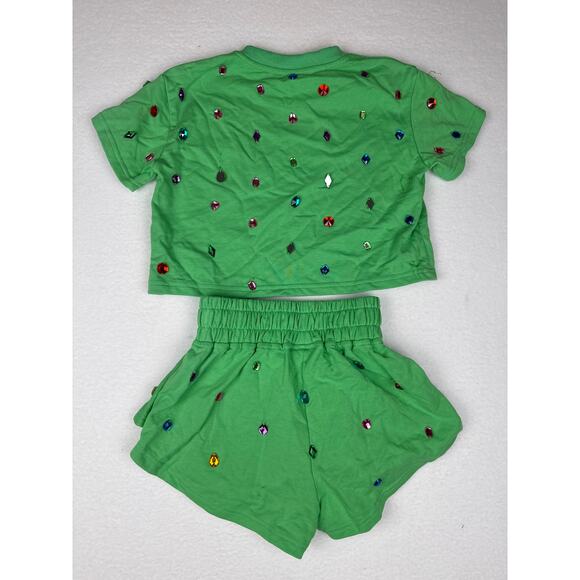 Queen of sparkles girls green jewel set M (10) - Picture 4 of 15